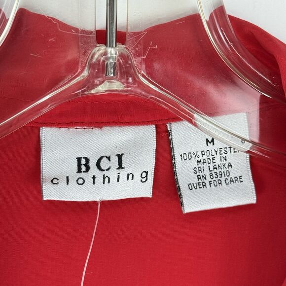 Vintage BCI Clothing Red Size M Women’s Button Down Shirt - Picture 5 of 16